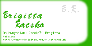 brigitta racsko business card